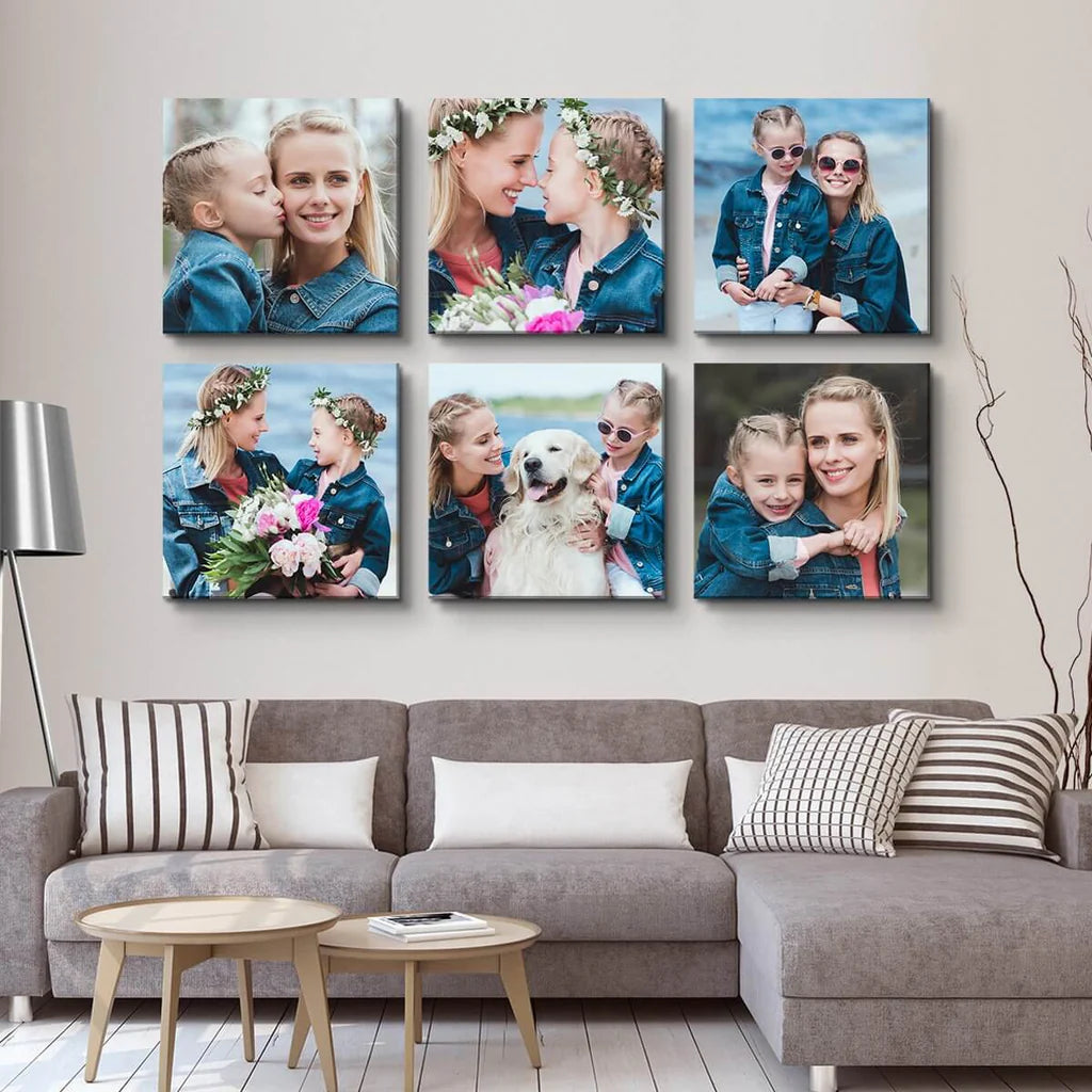 Tablou canvas personalizat cu poza ta patrat