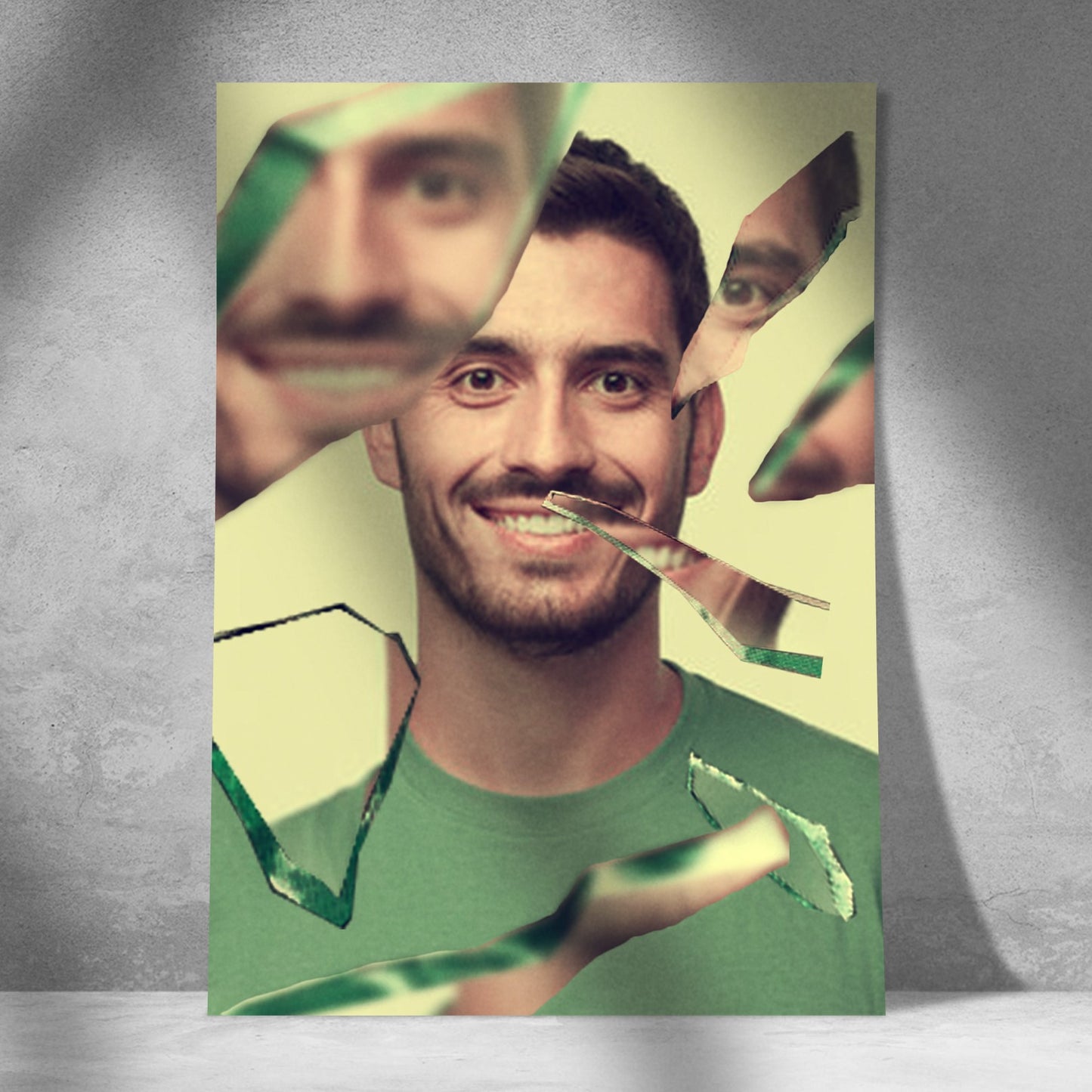 Tablou Canvas Personalizat cu poza ta - Efect de Geam Spart