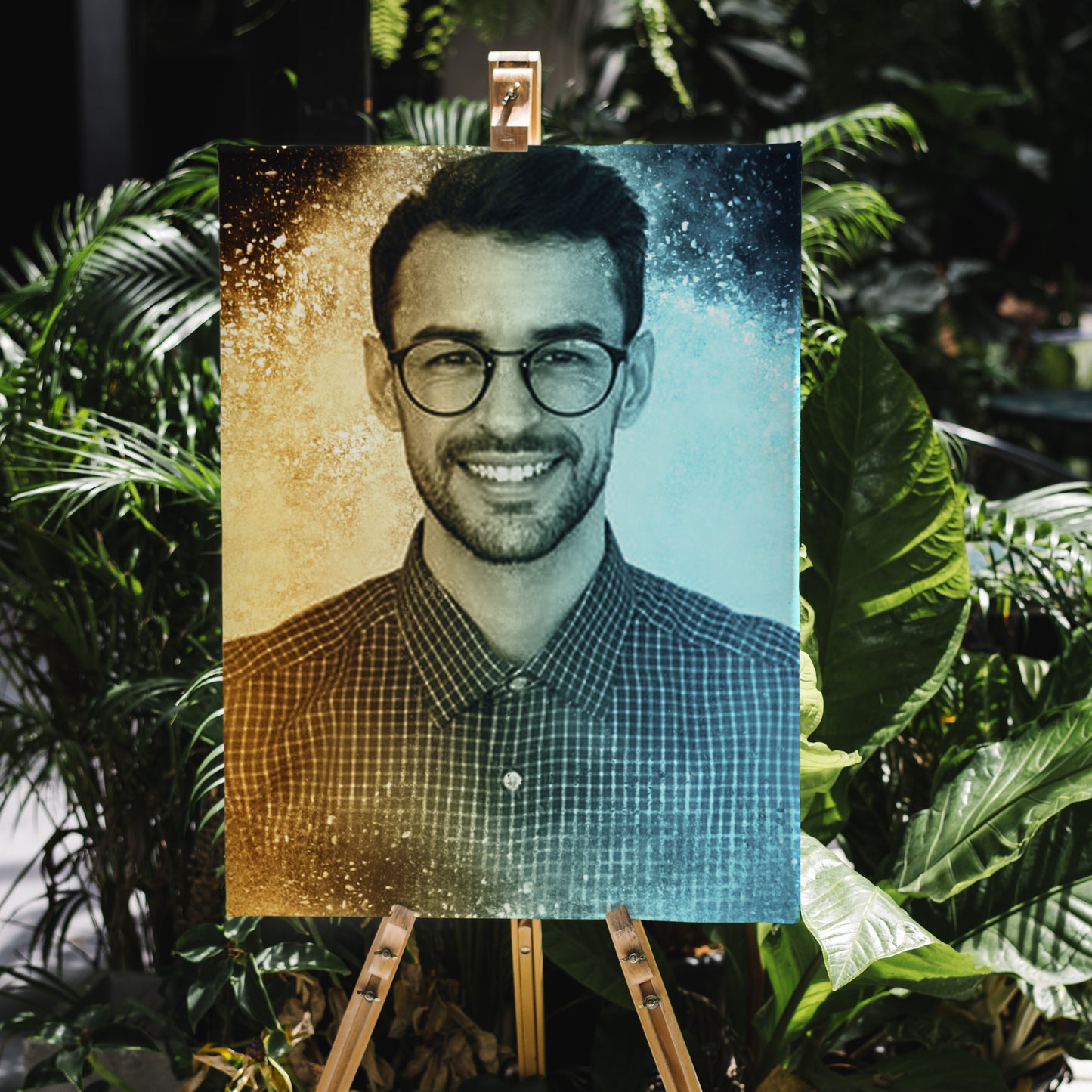 Tablou Canvas Personalizat cu poza ta Explozie de Praful Luminilor