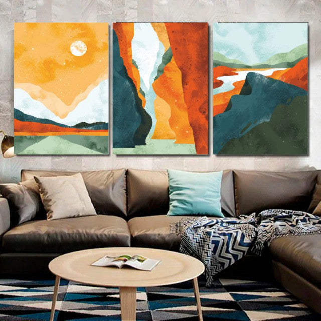 Set 3 Tablouri - Beautiful watercolor