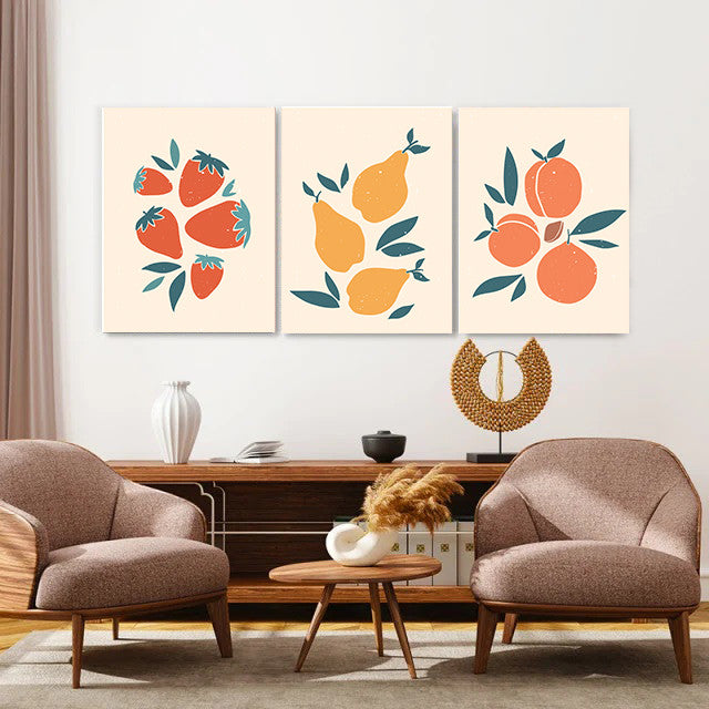 Set 3 Tablouri Just fruits