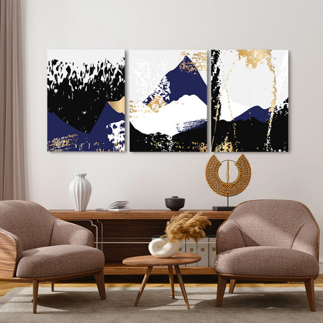 Set Tablouri Canvas - Abstract Contrasts