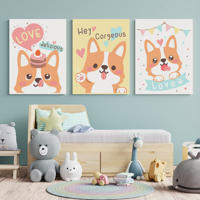 Set Tablouri Copii - Corgi