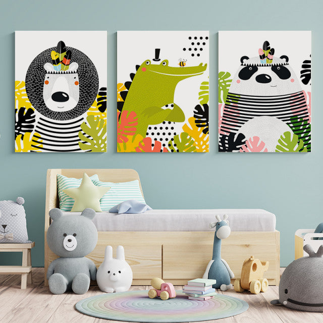 Set Tablouri Copii - Funky Animals