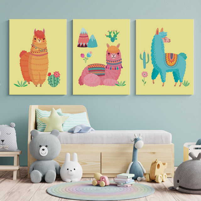 Set Tablouri Copii - Llama