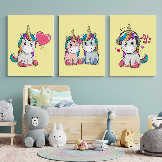 Set Tablouri Copii - Unicorni