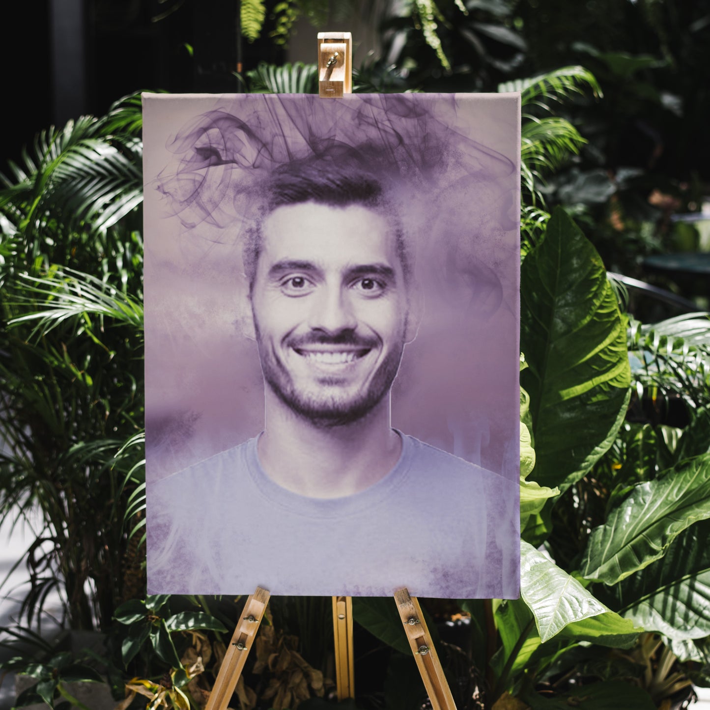 Tablou Canvas Personalizat cu poza ta Efect Smoke Particles