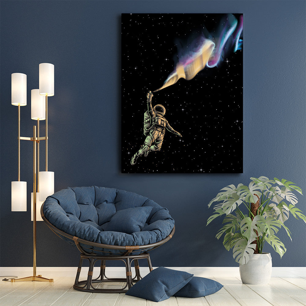 Tablou Astronaut painting the sky