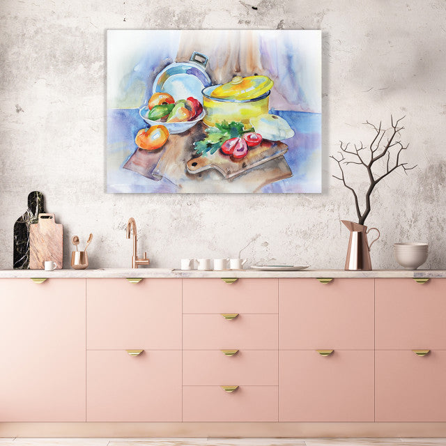 Tablou Bucatarie - Cooking Time (Painting Effect)