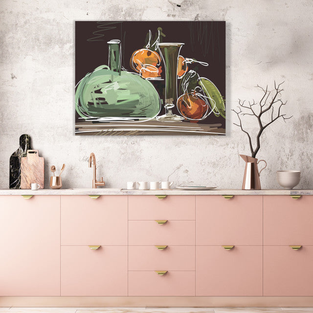 Tablou Bucatarie - Sketched Food