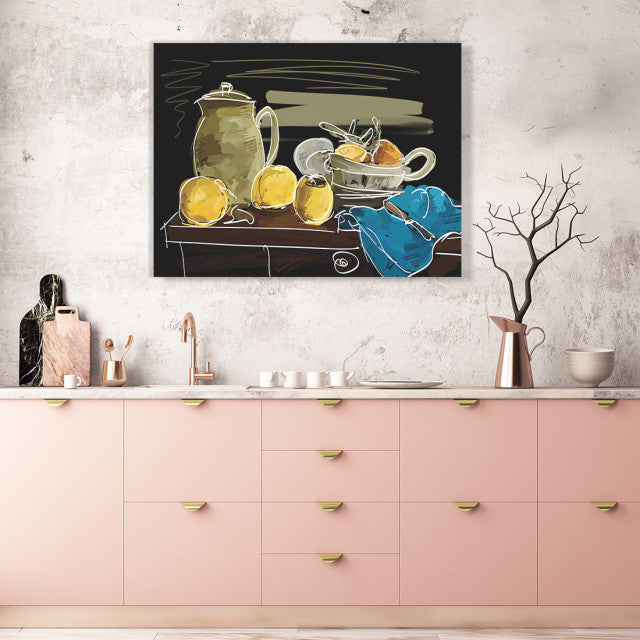 Tablou Bucatarie - Sketched Fruits