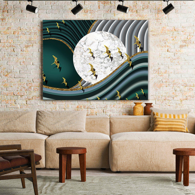 Tablou Canvas Big Marble Moon