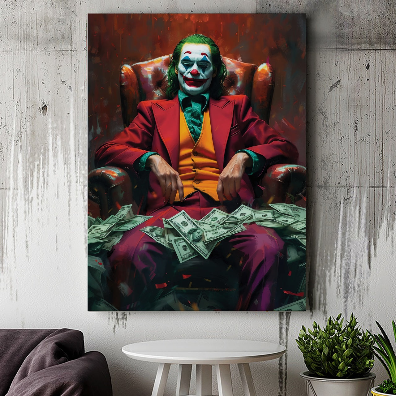 Tablou Canvas Inspirational - Joker and Money