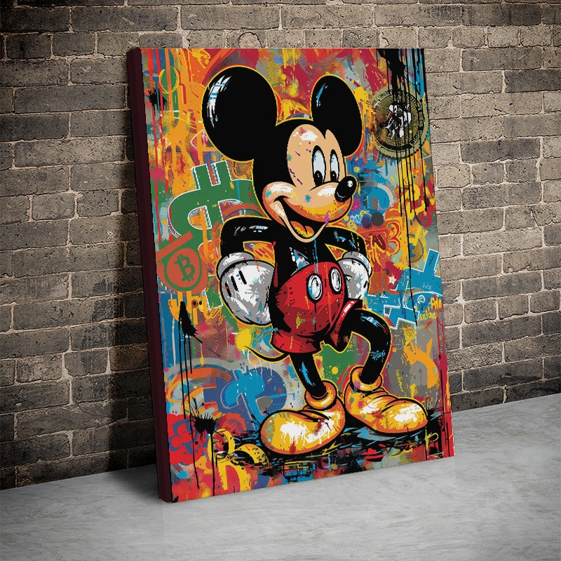 Tablou Canvas Inspirational - Urban Art Mickey