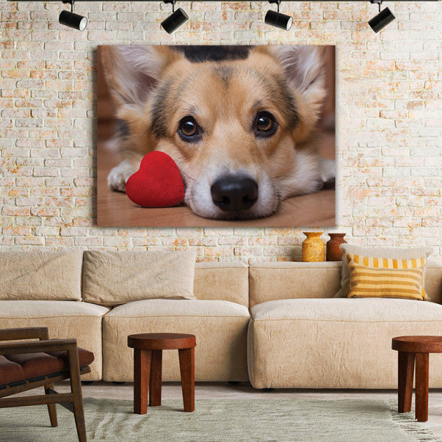 Tablou Canvas Lovely Corgi