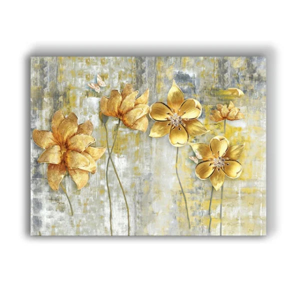 Tablou Canvas Painted Flowers