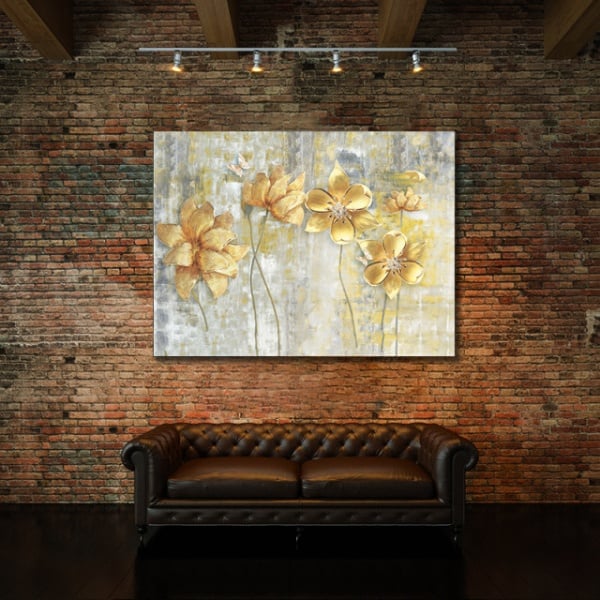 Tablou Canvas Painted Flowers