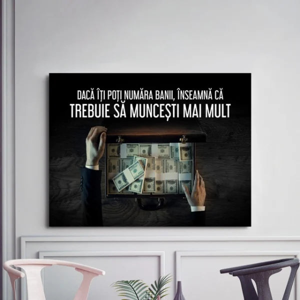 Tablou Motivational - Daca Iti Poti Numara Banii
