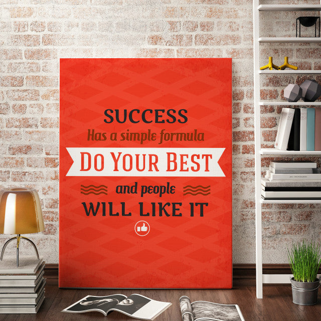 Tablou Motivational - Do Your Best And People Will Like It
