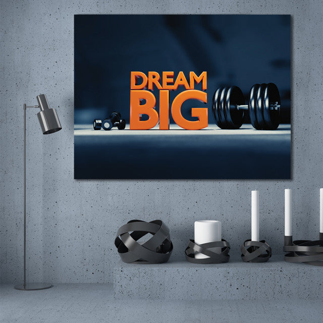 Tablou Motivational - Dream big (workout)