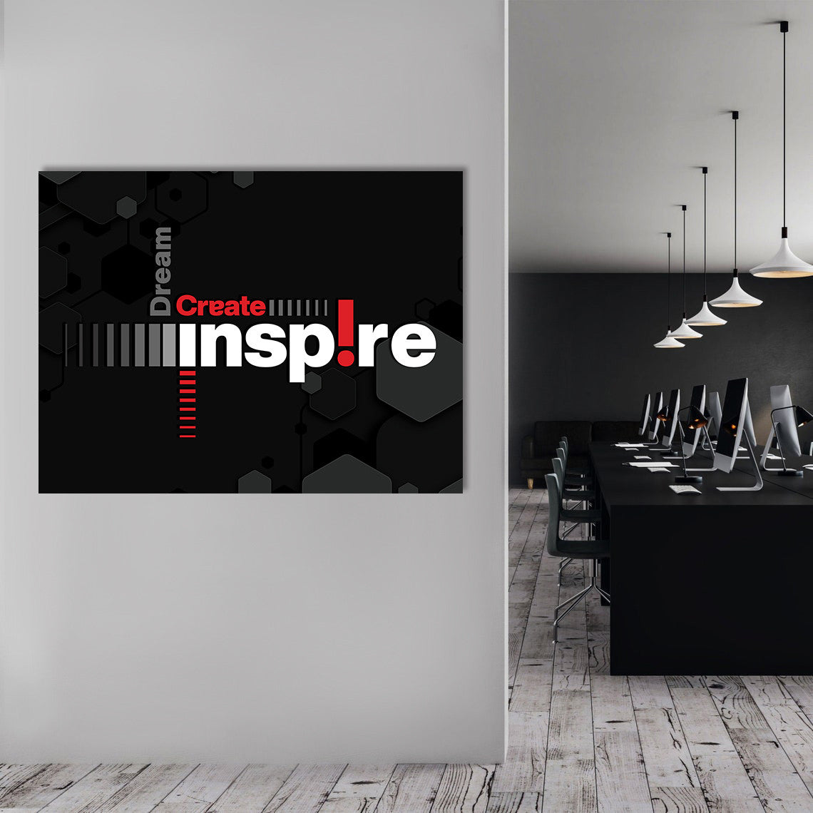 Tablou Motivational - Dream, create, inspire