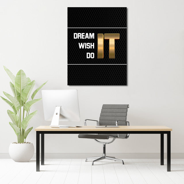 Tablou Motivational - Dream wish do