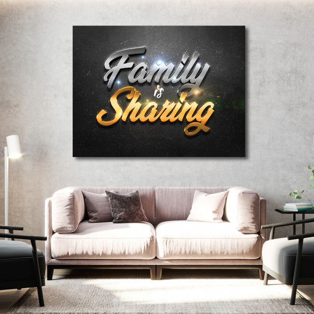 Tablou Motivational - Family is sharing