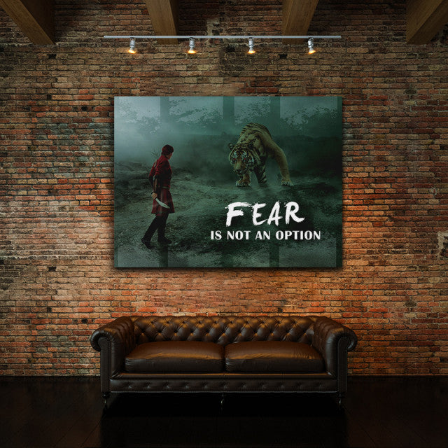 Tablou Motivational - Fear Is Not An Option