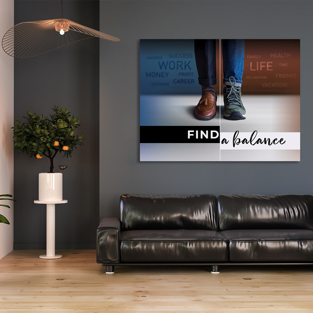 Tablou Motivational - Find a balance