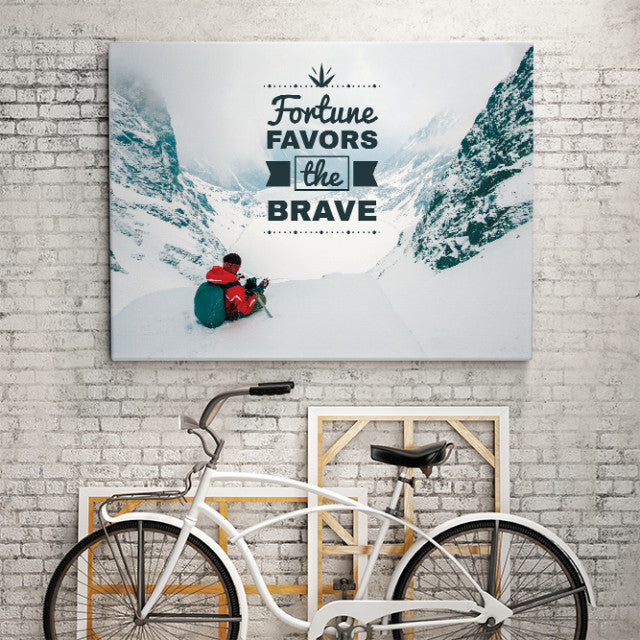 Tablou Motivational - Fortune Favors The Brave