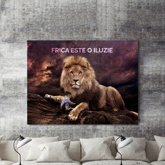 Tablou Motivational - Frica Este O Iluzie