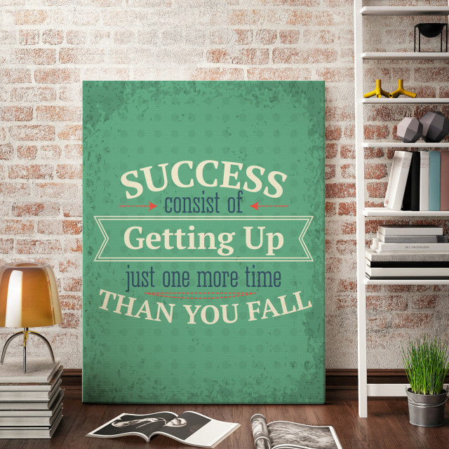 Tablou Motivational - Getting Up For Success