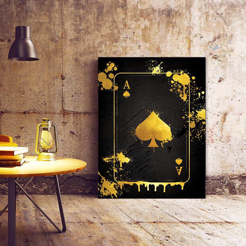 Tablou Motivational - Golden Ace