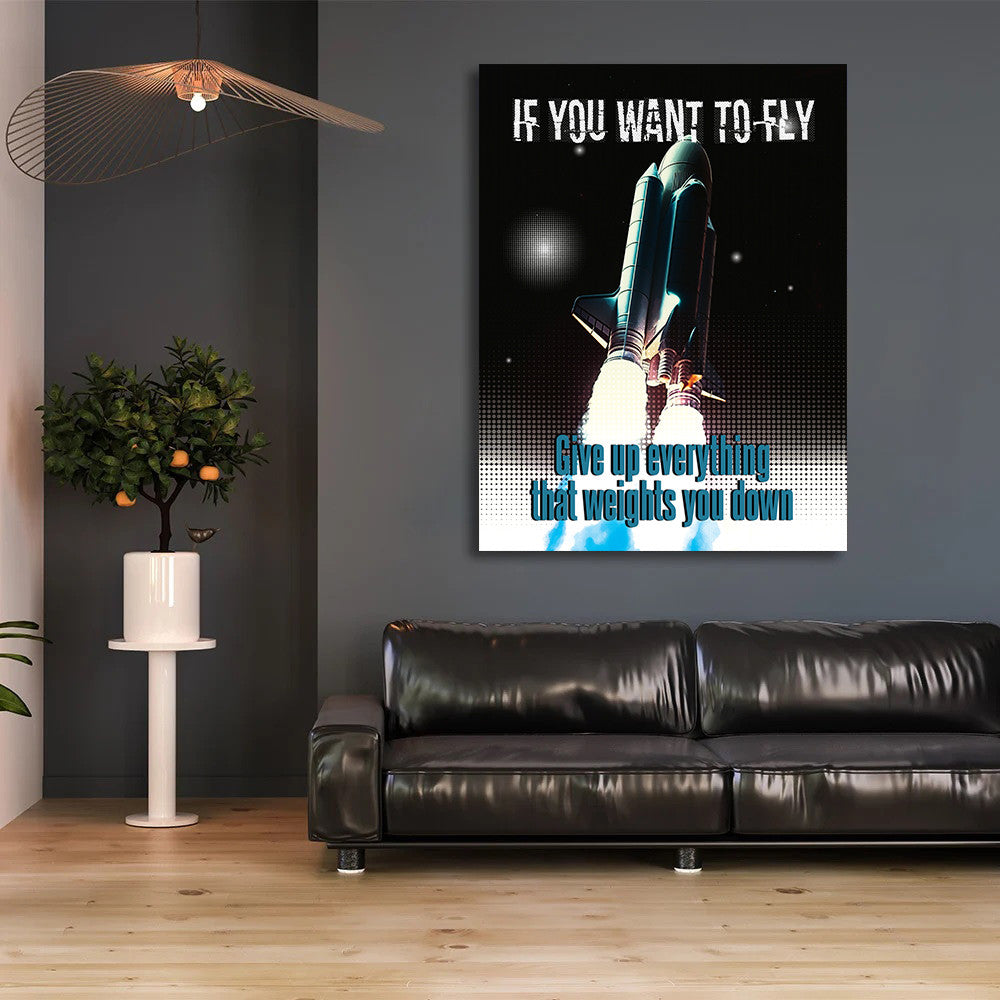 Tablou Motivational - If you want to fly