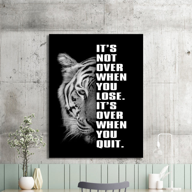 Tablou Motivational - It's Not Over When You Lose