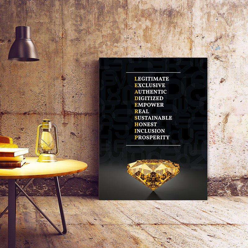 Tablou Motivational - Leadership (diamond)