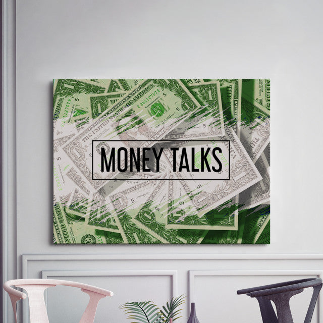 Tablou Motivational - Money Talks