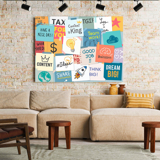 Tablou Motivational - Motivational Sticky Notes