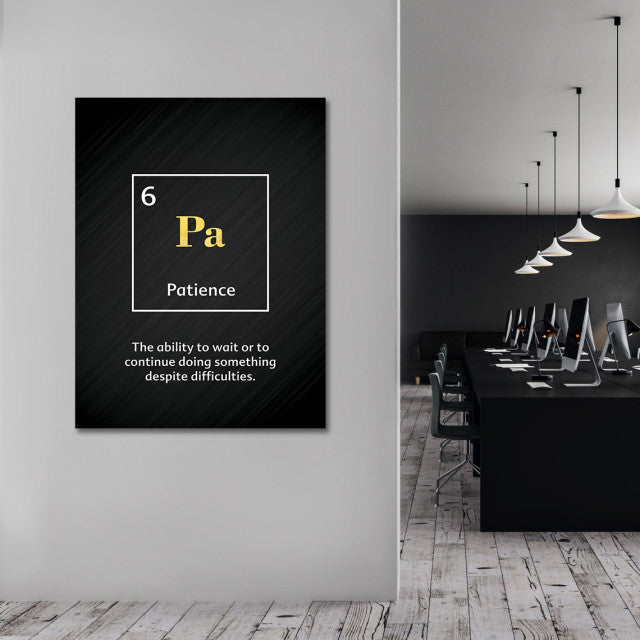 Tablou Motivational - Patience (element)