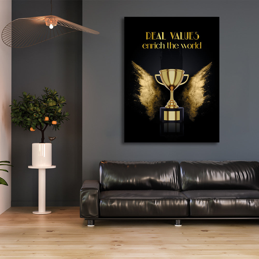 Tablou Motivational - Real values