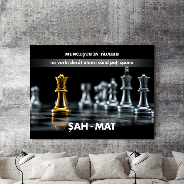 Tablou Motivational - Sah-mat
