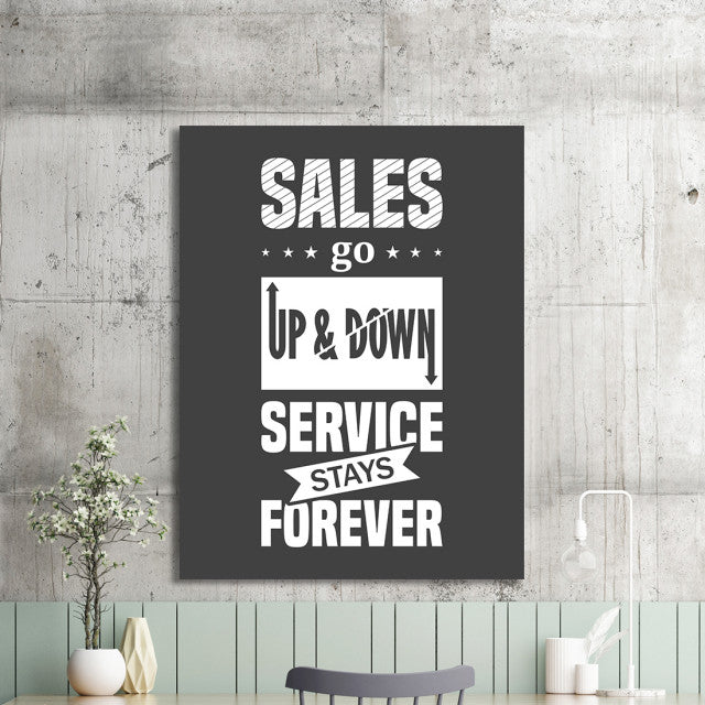 Tablou Motivational - Sales Go Up And Down
