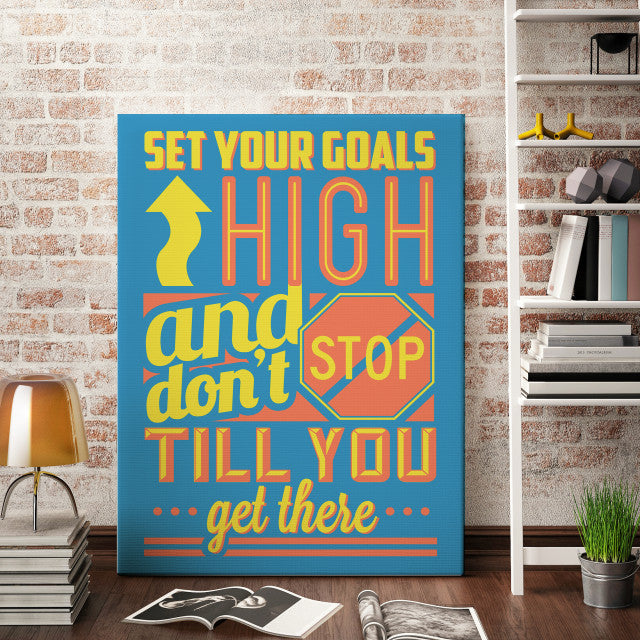 Tablou Motivational - Set Your Goals High