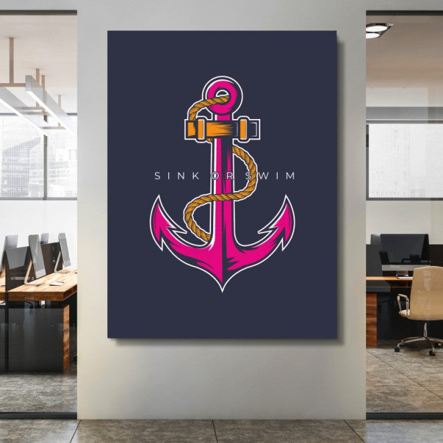 Tablou Motivational - Sink or Swim