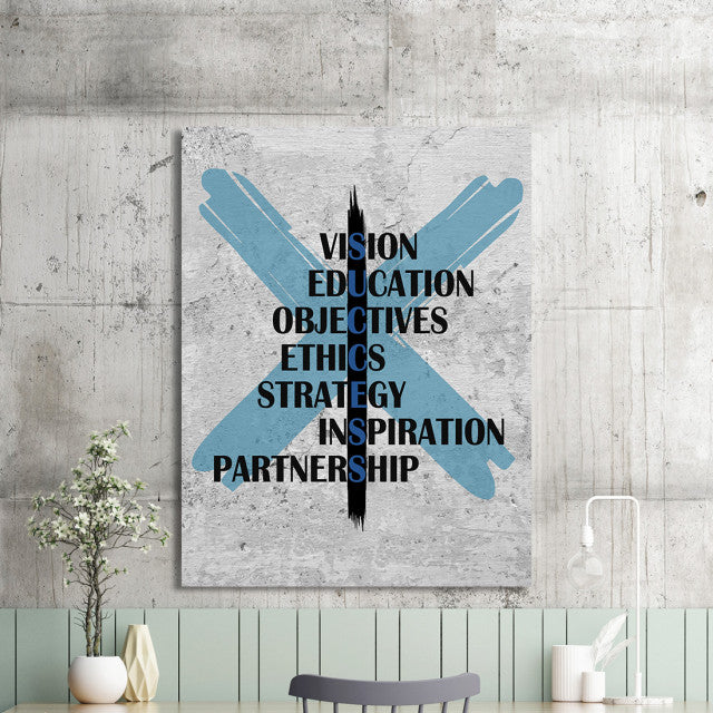 Tablou Motivational - Success Crossed Words