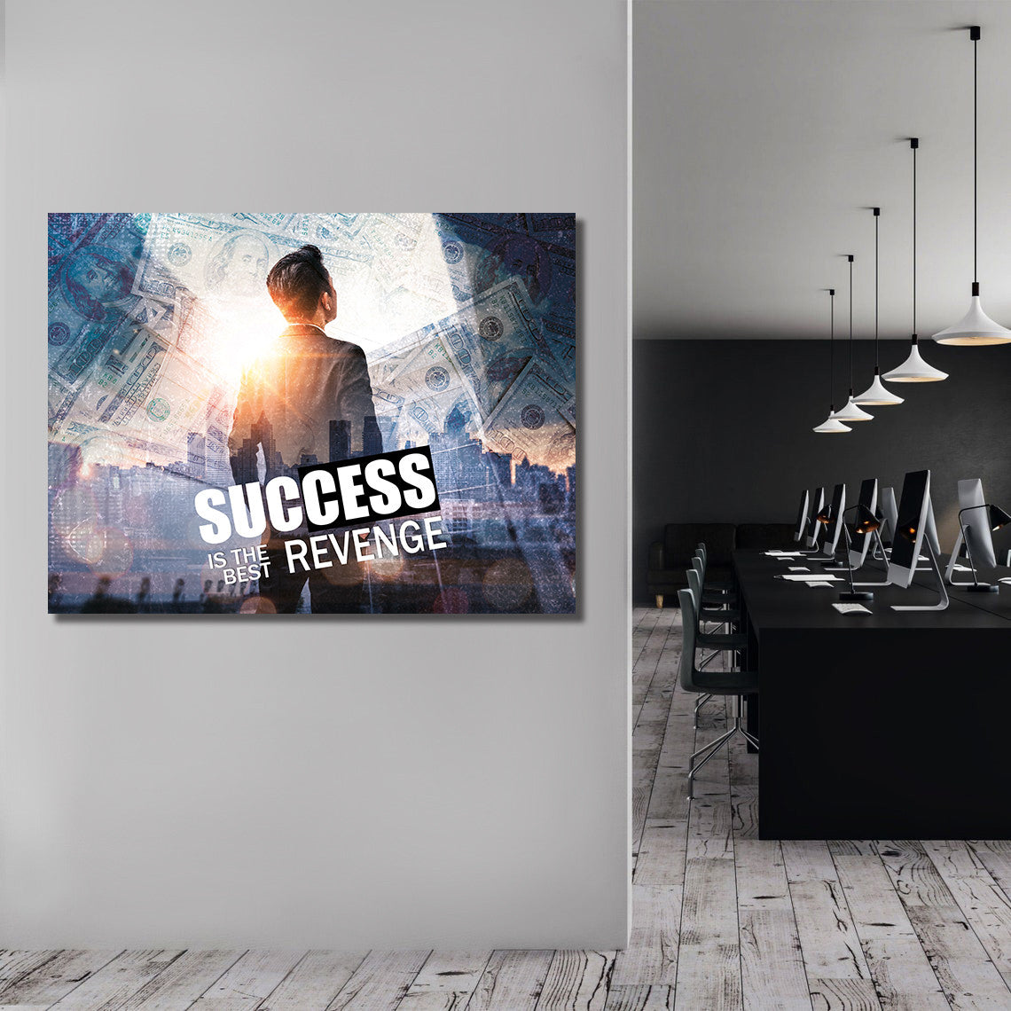 Tablou Motivational - Success is the revenge