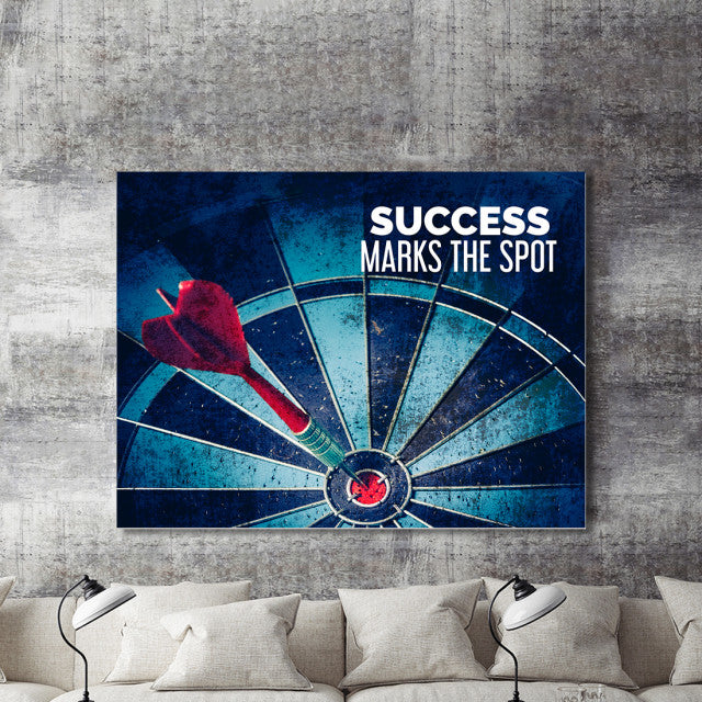 Tablou Motivational - Success Marks The Spot