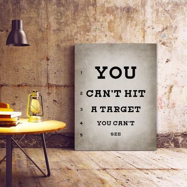 Tablou Motivational - Target (Eye Chart)