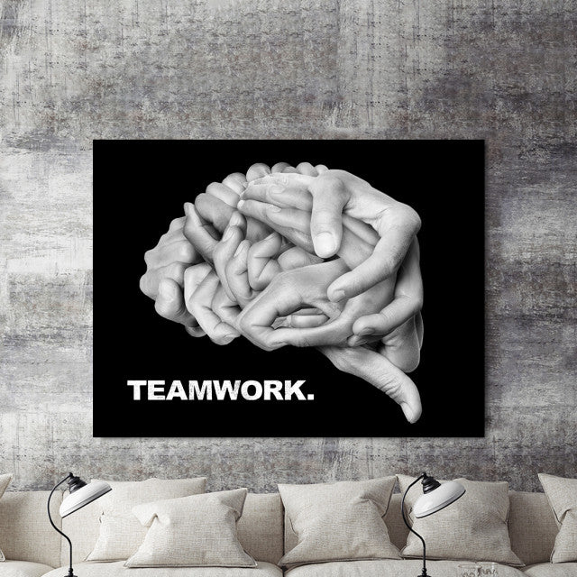 Tablou Motivational - Teamwork (Brain)