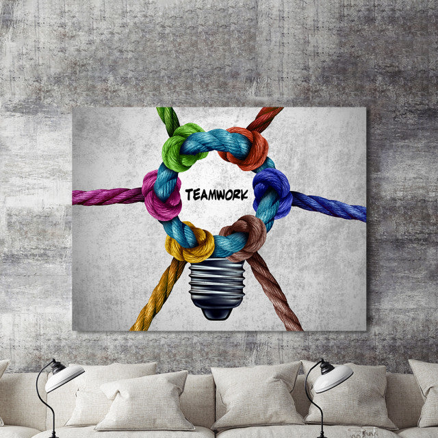 Tablou Motivational - Teamwork (Knots)
